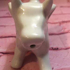 Cordon Bleu white ceramic cow creamer. Good condition.